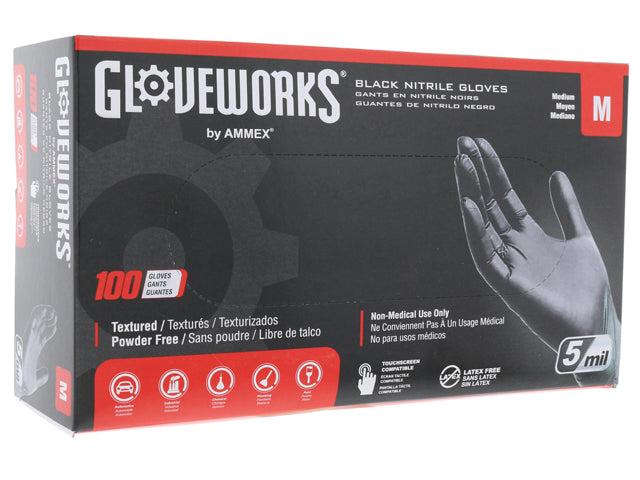 Black Nitrile Gloves