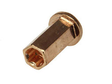 Load image into Gallery viewer, Copper Flange Nut