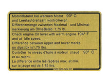 Load image into Gallery viewer, Engine Oil Level Decal